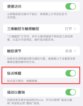 湄潭苹果授权维修站分享iPhone轻点无法唤醒怎么办