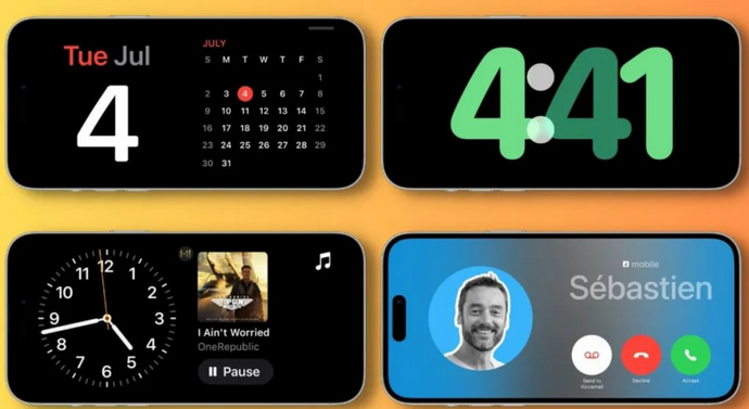 湄潭苹果手机维修分享iOS17横屏充电待机显示有什么好处 